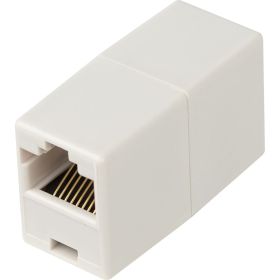 Проходной адаптер ЭРА тип RJ45-RJ45, категория 5е, неэкранированный, упаковка 1 шт. Б0056899 (артикул 26919632) – фото 1