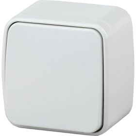 Выключатель Intro 310101 10А, 250В, IP20, ОУ, Polo, белый Б0036092 (артикул 16069584) – фото 1