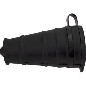 Розетка MasterProf кабельная с заземляющим контактом, каучук, 16a, ip44, 250v ЭТ.130007 (артикул 27909950) – фото 1