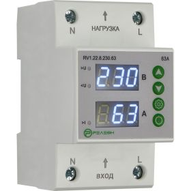 Реле контроля напряжения и тока РЕЛЕОН L+N; 230В AC; 63А, RV122823063 (артикул 28674284) – фото 1