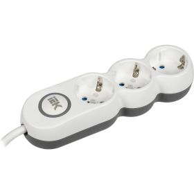 Удлинитель IEK, У03В 3 места 2P+PE/1,5м 3х1,5мм2 16А/250В UNO WYP53-16-03-D15-ZK (артикул 16523882) – фото 1