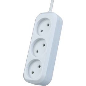 Сетевой удлинитель PERFEO без заземления RU POWER 7 м 3 розетки белый 30 013 088 (артикул 16088704) – фото 1
