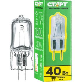 Галогенная лампа капсульного типа СТАРТ цоколь g4 12v 40w 12072 (артикул 27892550) – фото 1