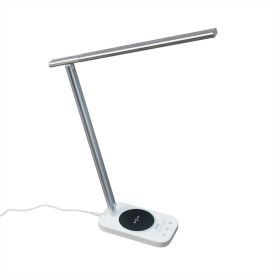 Светильник Citilux Ньютон, белый, серебро, USB+Qi CL803051 (артикул 16191625) – фото 1