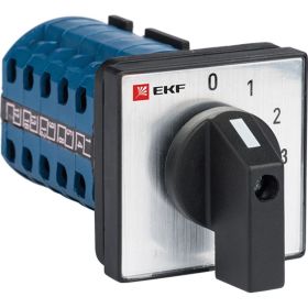 Кулачковый переключатель EKF ПК-1-121, 10А, 1P, 0-1-2-3, PROxima pk-1-121-10 (артикул 16364853) – фото 1