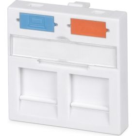 Вставка для 2 модулей формата Keystone Jack Cabeus 45x45 (Mosaic) FP-45-2M (артикул 26009273) – фото 1