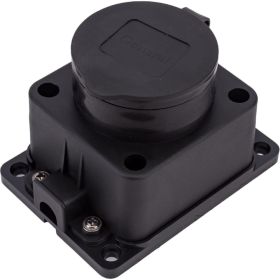 Розеточная колодка General Lighting Systems GSB-16-1-G-IP44, 16А, 1 место, с заземлением, без выключателя 470026 (артикул 16257047) – фото 1