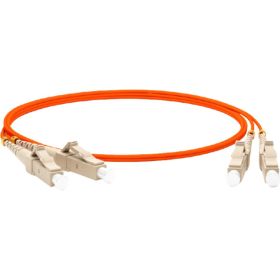 Волоконно-оптический шнур Hyperline FC-D2-62-LC/PR-LC/PR-H-3M-LSZH-OR патч-корд MM 62.5/ 28240 (артикул 16522883) – фото 1
