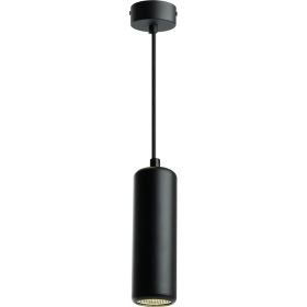 Потолочный светильник FERON ML1841 Barrel ECHO levitation MR16 35W, 230V, GU10, чёрный, с антибликовой сеточкой, на подвесе 1,7 м 48394 (артикул 27209808) – фото 1