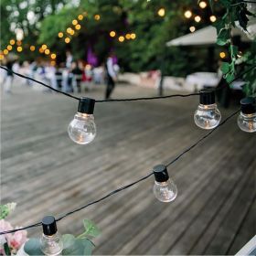 Светодиодная лофт-гирлянда NEON-NIGHT 5м черный ПВХ 20 LED теплое белое свечение 303-066 (артикул 16376421) – фото 1