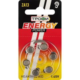 Батарейки Трофи ZA136BL ENERGY POWER Hearing Aid (60/2160/168480) Б0057976 (артикул 26920628) – фото 1