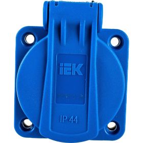 Панельная розетка IEK MAGNUM SCHUKO РП11-3, IP44, синий PSN71-016-3-2-44-K07 (артикул 16523568) – фото 1