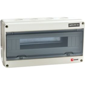 Распределительный навесной щит EKF ЩРн-П-18 IP65 пластиковый 199х364х109 pb65-n-pg-18 (артикул 15918511) – фото 1