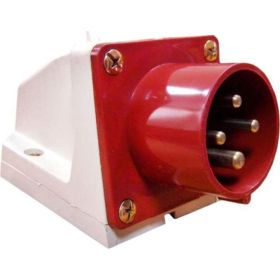 Стационарная вилка EKF PROxima 524, 3Р+РЕ, 32А, 380В, IP44, SQ ps-524-32-380 (артикул 16051429) – фото 1