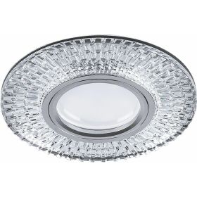 Встраиваемый потолочный светильник FERON 15LEDx2835 SMD 4000K, MR16 50W G5.3, прозрачный, хром, CD943 32991 (артикул 16041190) – фото 1
