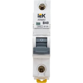 Автоматический выключатель IEK ARMAT M10N 1P B 40А AR-M10N-1-B040 (артикул 20720181) – фото 1