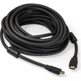Кабель ExeGate HDMI EX-CC-HDMI2-10.0F 19M 19M, v2.0, 10м, 4K UHD, Ethernet, ферритовые кольца, позолоченные контакты 287726 (артикул 24608523) – фото 1