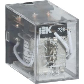 Промежуточное реле IEK, РЭК, 78-3, 5А, 24В, DC, ИЭК RRP20-3-05-024D (артикул 15165554) – фото 1