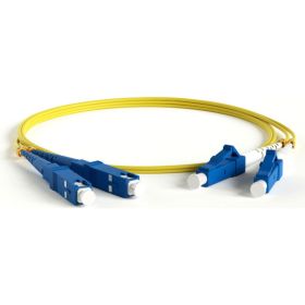 Патч-корд Hyperline FC-D2-9-LC/UR-SC/UR-H-5M-LSZH-YL волоконно-оптический (шнур) SM 9/125 28390 (артикул 19591608) – фото 1