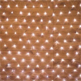 Гирлянда Neon-Night сеть 1,5x1,5 м, прозрачный пвх, 96 led белый 215-105 (артикул 28213352) – фото 1