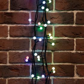 Гирлянда Neon-Night Мультишарики d=13мм, 20м, черный ПВХ, 200LED RGB 303-509-1 (артикул 15689661) – фото 1