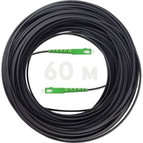 Оптический патч-корд KSC LIGHT PON SC/APC-SC/APC SM G.657A1 (9/125), FTTH drop, 32 мм LSZH - 60 м SC-SC-FRP-G657-1F-60 (артикул 29124080) – фото 1