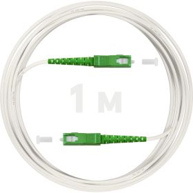 Оптический патч-корд KSC LIGHT PON SC/APC-SC/APC SM G.657A1 (9/125) Simplex 3.0 мм LSZH - 1 м PO-SM7A1-SX3-SCA-SCA-1 (артикул 29123726) – фото 1