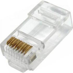 Коннектор ЭРА Джек RJ-1 RJ-45 8P8C CAT 5e 100 шт Б0048299 (артикул 16925587) – фото 1
