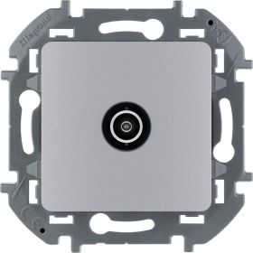 Розетка TV Legrand - «звезда» - 2 дБ - 0-2400 мГц - INSPIRIA - алюминий 673852 (артикул 20964693) – фото 1