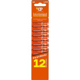 Алкалиновая батарейка CRAZYPOWER LR 6 12 шт Мини-блистер 5041530 (артикул 30497192) – фото 1