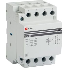 Модульный контактор EKF 32А, 3п, 220В, 2NO, КМ ЭКФ km-3-32-40 (артикул 15222626) – фото 1
