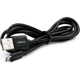 Кабель usb-micro usb Ergolux Elx-cdc01-c02 3а, 1,2м, черный, зарядка+передача данных, коробка 15093 (артикул 27729204) – фото 1