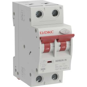 Автоматический выключатель дифференциального тока DKC авдт yon mdr63n 1p+n 25a c 30ma 6ka тип a MDR63N-1N2C25-A (артикул 29778164) – фото 1
