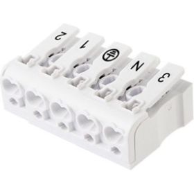 Пружинная соединительная клемма TDM КСП5-3L+N+PE, 16 A SQ0510-0115 (артикул 20031784) – фото 1