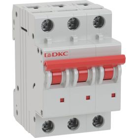 Автоматический модульный выключатель DKC yon md63 3p 25а d 6ka MD63-3D25-6 (артикул 29777702) – фото 1