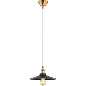 Подвесной светильник ВИНКРУС MDM-3458/1M BK-GD, E27x1x60W MDM3458/1M (артикул 27712728) – фото 1