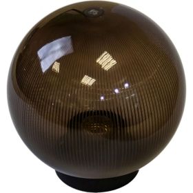 Садово-парковый светильник ЭРА НТУ, 02-60-255, шар дымчатый, призма, D250mm Б0048071 (артикул 16200026) – фото 1
