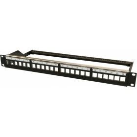 Модульная патч-панель Hyperline PPBL6-19-24-RM 19"", 24 порта, 4 съемные панели по 6 модулей, 434012 (артикул 19591170) – фото 1
