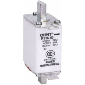 Плавкая вставка предохранителя CHINT RT36-00-160 габарит 00 100А 521349 (артикул 22815651) – фото 1