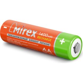 Аккумулятор Mirex, Ni-MH HR6 / AA 1400mAh 1,2V 4 шт ecopack 23702-HR6-14-E4 (артикул 17274516) – фото 1