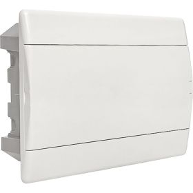 Распределительный щит EKF PROxima ЩРВ-П-12 ""SlimBox"" белая дверца, IP41 sb-v-12w (артикул 16369501) – фото 1