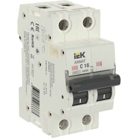 Автоматический выключатель IEK ARMAT M06N 2P C 16А AR-M06N-2-C016 (артикул 20720733) – фото 1