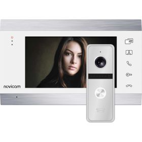 Комплект видеодомофона Novicam white magic 7c kit для квартиры, дома и офиса 4221 (артикул 27077168) – фото 1