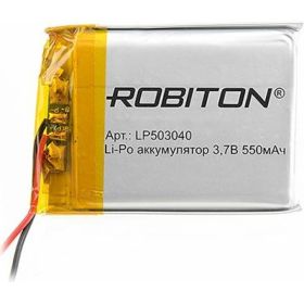 Аккумулятор ROBITON LP503040 3.7В 550мАч 14075 (артикул 23032017) – фото 1