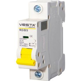 Автоматический выключатель Vesta Electric avt. vesta 1p-20a rdb5 6ka, HLAV000109 (артикул 23757777) – фото 1