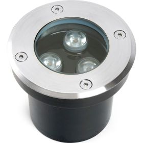 Светодиодный тротуарный светильник (грунтовый) FERON SP2801 ,3LED, 4000К,3W, AC12-24 100xH80mm,вн.диаметр:70mm, IP67 48345 (артикул 25676541) – фото 1