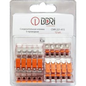 Соединительная 5-проводная клемма DORI СМК 221-415 (12 шт.) 42853 (артикул 23066733) – фото 1