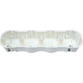 Коробка BYLECTRICA для 4-х местной рамочно-узловой сборки гипсокартон 287х76х42 мм К-224 (артикул 17396400) – фото 1