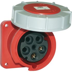 Встраиваемая розетка PCE 125А 400V 3P+N+E IP67 345-6 (артикул 16040306) – фото 1