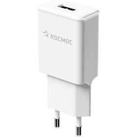 Сетевое зарядное устройство для смартфонов КОСМОС USB 18Вт, KHCH18WUSB (артикул 28568492) – фото 1